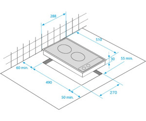 Vitrocerámica modular Beko HDCC 32200 X, 2 zonas inox